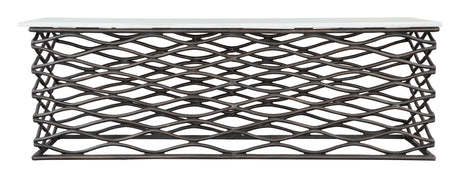 Duchess White & Antique Bronze Coffee Table by Zuomod at Eve Furniture