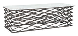 Duchess White & Antique Bronze Coffee Table by Zuomod at Eve Furniture