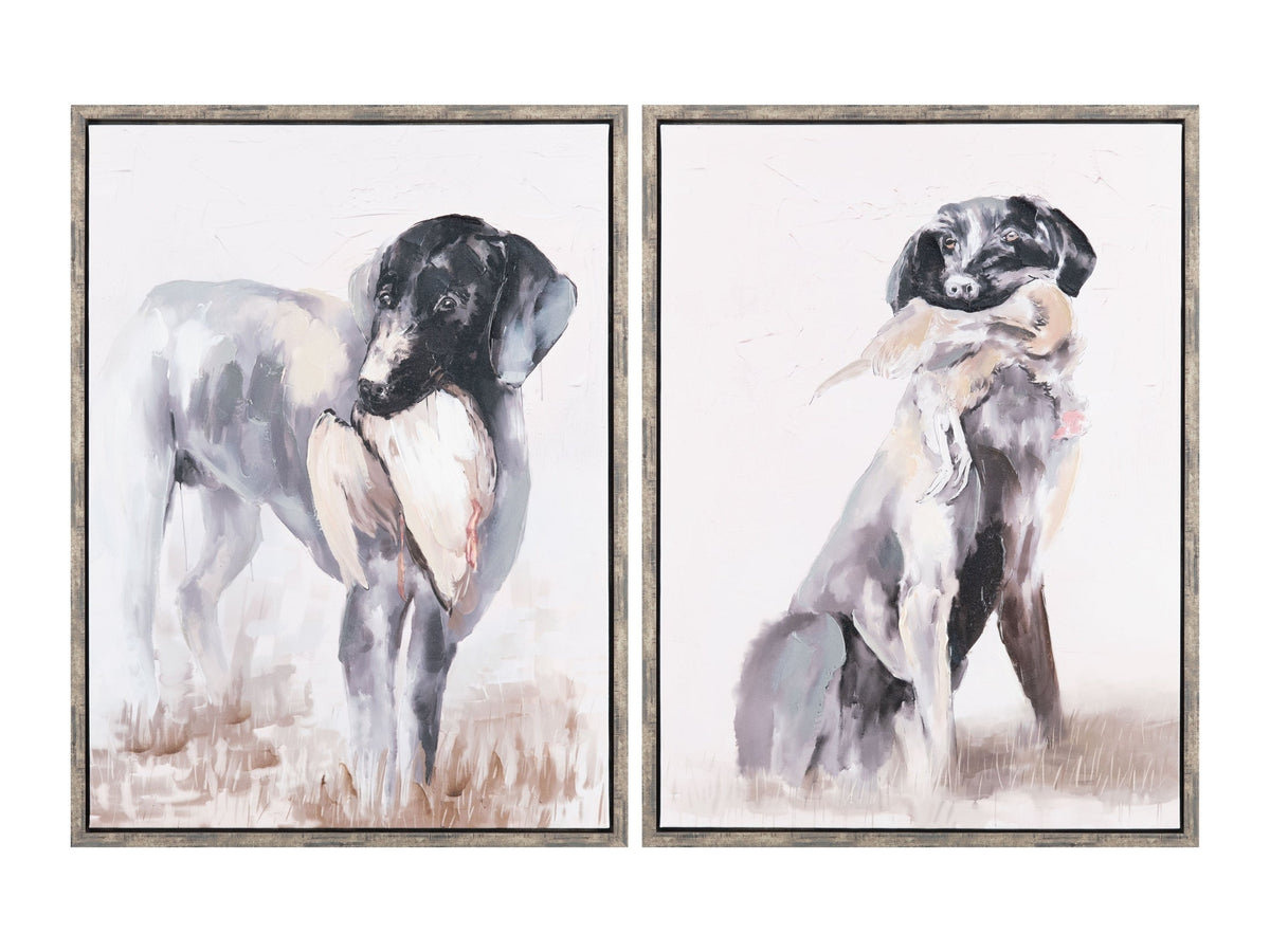 Duck Dogs Brown Canvas by Crestview at Eve Furniture