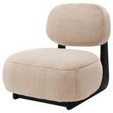 Duffie Camel Upholstered Armless Accent Chair