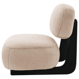 Duffie Camel Upholstered Armless Accent Chair