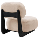 Duffie Camel Upholstered Armless Accent Chair