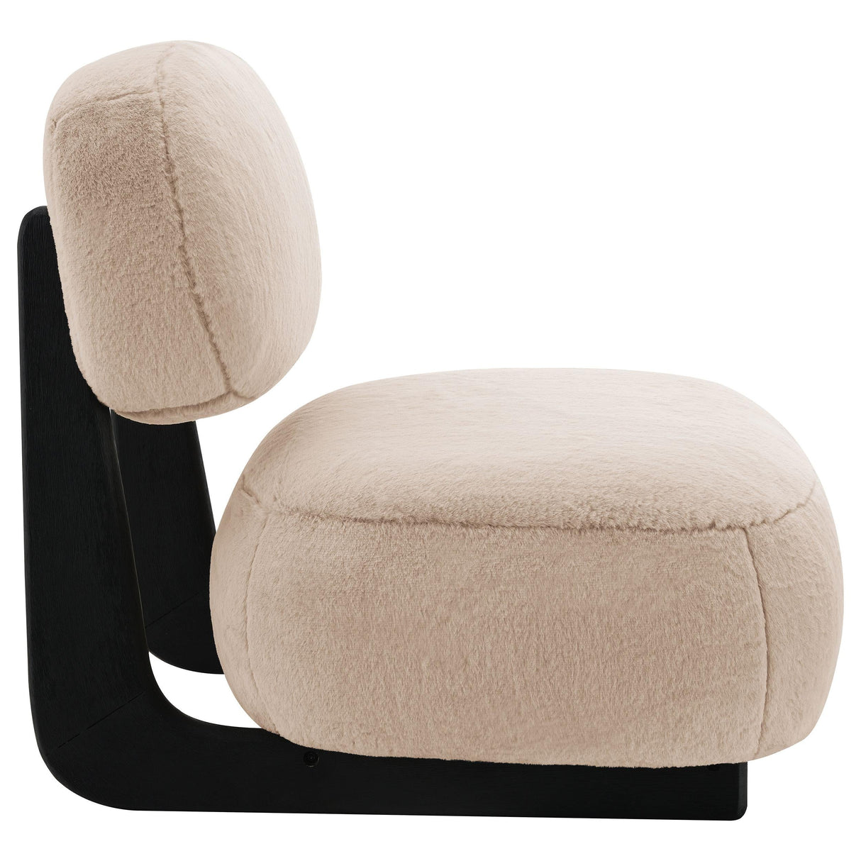 Duffie Camel Upholstered Armless Accent Chair