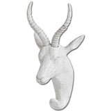 Dugaleon VII White Ibex Coat Hook by Mercana at Eve Furniture