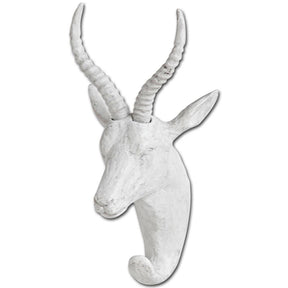 Dugaleon VII White Ibex Coat Hook by Mercana at Eve Furniture