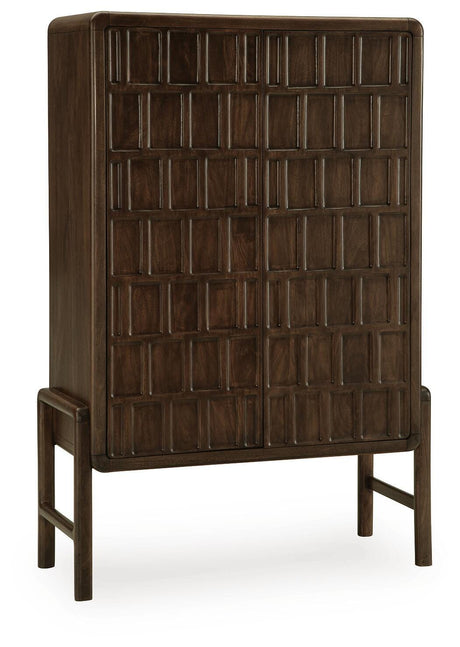 Dukestone Brown Accent Cabinet by Ashley at Eve Furniture