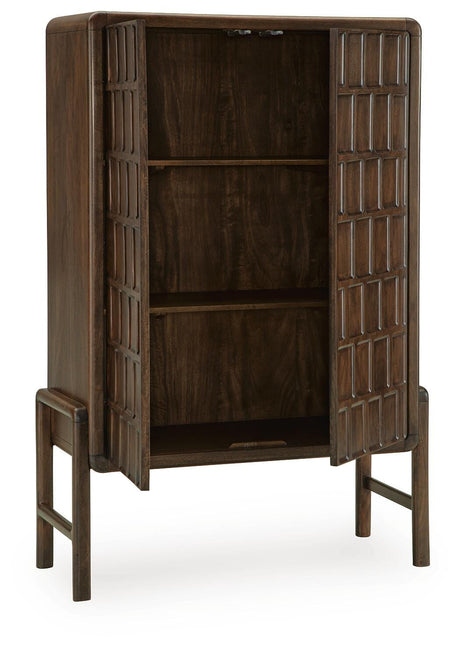 Dukestone Brown Accent Cabinet by Ashley at Eve Furniture