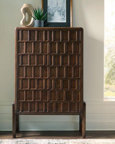 Dukestone Brown Accent Cabinet by Ashley at Eve Furniture