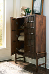 Dukestone Brown Accent Cabinet by Ashley at Eve Furniture