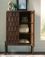 Dukestone Brown Accent Cabinet by Ashley at Eve Furniture