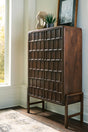 Dukestone Brown Accent Cabinet by Ashley at Eve Furniture