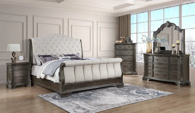 Dulaine Beige Bedroom Set by Happy Homes at Eve Furniture