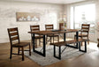 Dulce Walnut/Black Dining Table Only by Furniture of America at Eve Furniture
