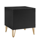 DUMBO 1.0 Nightstand in Black by Manhattan Comfort at Eve Furniture