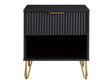 DUMBO 1.0 Nightstand in Black by Manhattan Comfort at Eve Furniture
