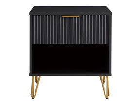 DUMBO 1.0 Nightstand in Black by Manhattan Comfort at Eve Furniture