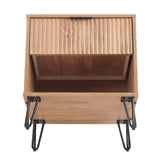 DUMBO 1.0 Nightstand in Golden Brown by Manhattan Comfort at Eve Furniture