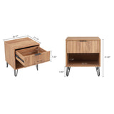 DUMBO 1.0 Nightstand in Golden Brown by Manhattan Comfort at Eve Furniture