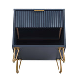 DUMBO 1.0 Nightstand in Midnight Blue by Manhattan Comfort at Eve Furniture