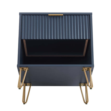 DUMBO 1.0 Nightstand in Midnight Blue by Manhattan Comfort at Eve Furniture