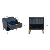 DUMBO 1.0 Nightstand in Midnight Blue by Manhattan Comfort at Eve Furniture