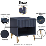 DUMBO 1.0 Nightstand in Midnight Blue by Manhattan Comfort at Eve Furniture