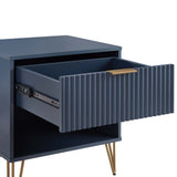 DUMBO 1.0 Nightstand in Midnight Blue by Manhattan Comfort at Eve Furniture