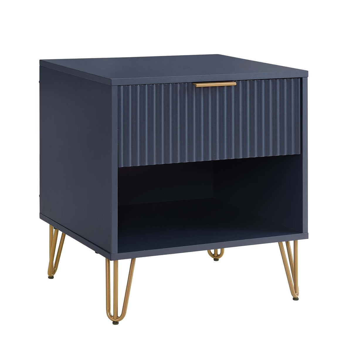DUMBO 1.0 Nightstand in Midnight Blue by Manhattan Comfort at Eve Furniture