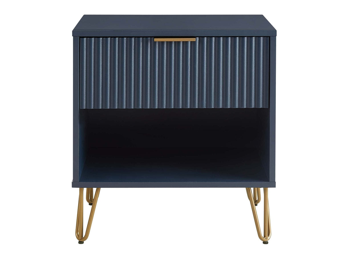 DUMBO 1.0 Nightstand in Midnight Blue by Manhattan Comfort at Eve Furniture