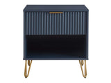 DUMBO 1.0 Nightstand in Midnight Blue by Manhattan Comfort at Eve Furniture