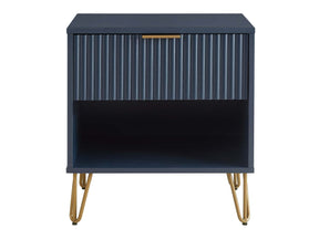 DUMBO 1.0 Nightstand in Midnight Blue by Manhattan Comfort at Eve Furniture