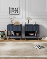 DUMBO 1.0 Nightstand in Midnight Blue (set of 2) by Manhattan Comfort at Eve Furniture