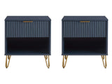 DUMBO 1.0 Nightstand in Midnight Blue (set of 2) by Manhattan Comfort at Eve Furniture