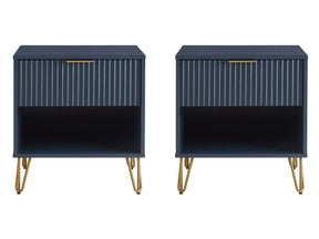 DUMBO 1.0 Nightstand in Midnight Blue (set of 2) by Manhattan Comfort at Eve Furniture
