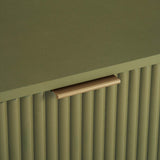 DUMBO 1.0 Nightstand in Olive Green by Manhattan Comfort at Eve Furniture