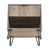 DUMBO 1.0 Nightstand in Rustic Grey by Manhattan Comfort at Eve Furniture