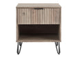DUMBO 1.0 Nightstand in Rustic Grey by Manhattan Comfort at Eve Furniture
