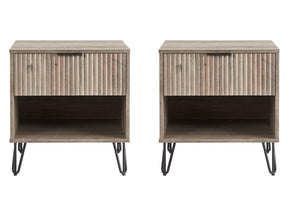 DUMBO 1.0 Nightstand in Rustic Grey (set of 2) by Manhattan Comfort at Eve Furniture