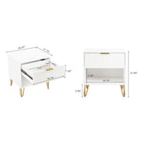 DUMBO 1.0 Nightstand in White by Manhattan Comfort at Eve Furniture