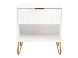 DUMBO 1.0 Nightstand in White by Manhattan Comfort at Eve Furniture