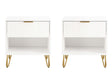 DUMBO 1.0 Nightstand in White (set of 2) by Manhattan Comfort at Eve Furniture