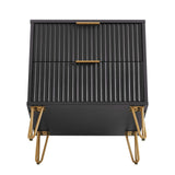DUMBO 2.0 Nightstand in Black by Manhattan Comfort at Eve Furniture
