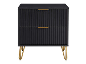 DUMBO 2.0 Nightstand in Black by Manhattan Comfort at Eve Furniture