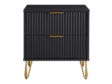 DUMBO 2.0 Nightstand in Black by Manhattan Comfort at Eve Furniture