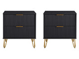 DUMBO 2.0 Nightstand in Black (set of 2) by Manhattan Comfort at Eve Furniture