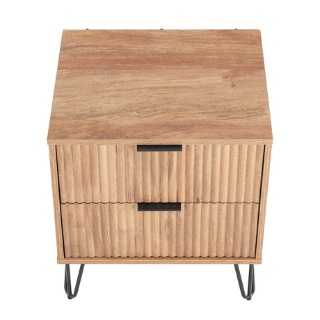 DUMBO 2.0 Nightstand in Golden Brown by Manhattan Comfort at Eve Furniture