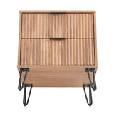 DUMBO 2.0 Nightstand in Golden Brown by Manhattan Comfort at Eve Furniture