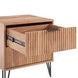 DUMBO 2.0 Nightstand in Golden Brown by Manhattan Comfort at Eve Furniture