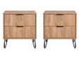 DUMBO 2.0 Nightstand in Golden Brown (set of 2) by Manhattan Comfort at Eve Furniture