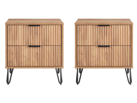 DUMBO 2.0 Nightstand in Golden Brown (set of 2) by Manhattan Comfort at Eve Furniture